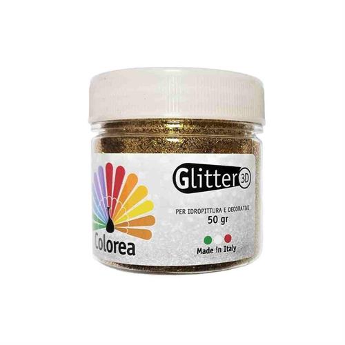 COLOREA GLITTER PRISMATICI GR 50 ORO IN POLVERE