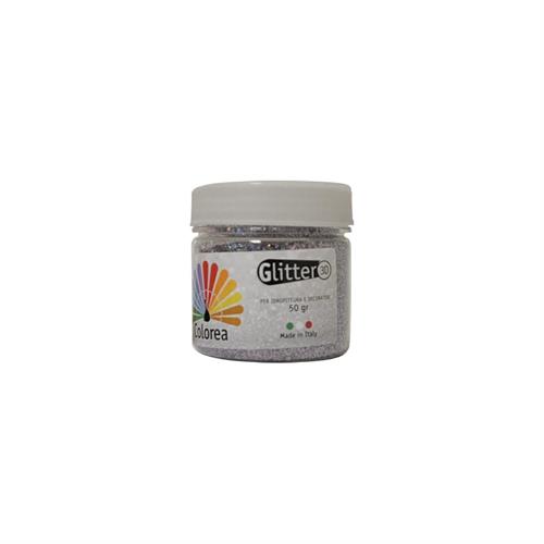 COLOREA GLITTER PRISMATICI GR 50 ORO/ARGENTO IN POLVERE