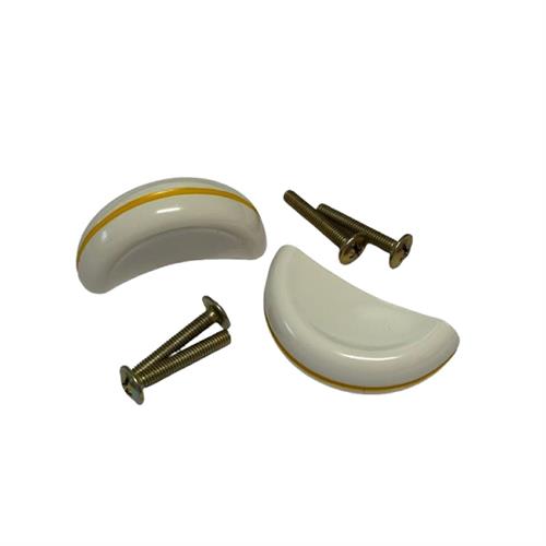 PROMO MITAL 2 MANIGLIE COL. BIANCO/GIALLO MOD.'MA 44'