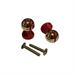 PROMO MITAL 2 POMOLI ROSSO/ORO 20X30MM 'PO18'