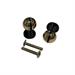 PROMO MITAL 2 POMOLI NERO/ORO 20X30MM 'PO18'