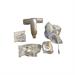 MARIANI - MISCELATORE BIDET COMPLETO CROMATO OTTONATO