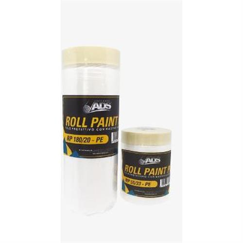 ROLL PAINT PE' FILM PLASTICO + NASTRO MM55X33MT