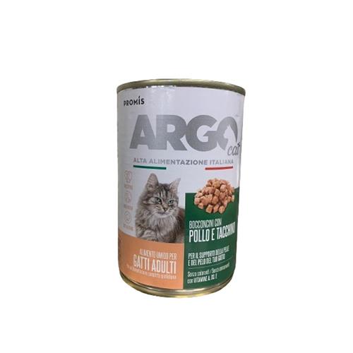 ARGO BOCCONCINI DI POLLO E TACCHINO PER GATTO 400GR