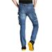 RICA LEWIS PANTALONI JEANS JOB BLU MULTITASCHE UOMO TG.48