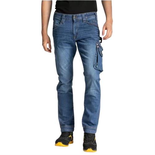 RICA LEWIS PANTALONI JEANS JOB BLU MULTITASCHE UOMO TG.50