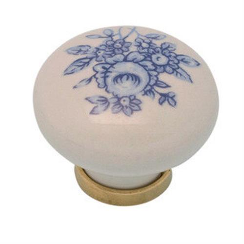 PROMO POMOLO IN PORCELLANA TONDO FANTASIA CON BASE 31X26MM