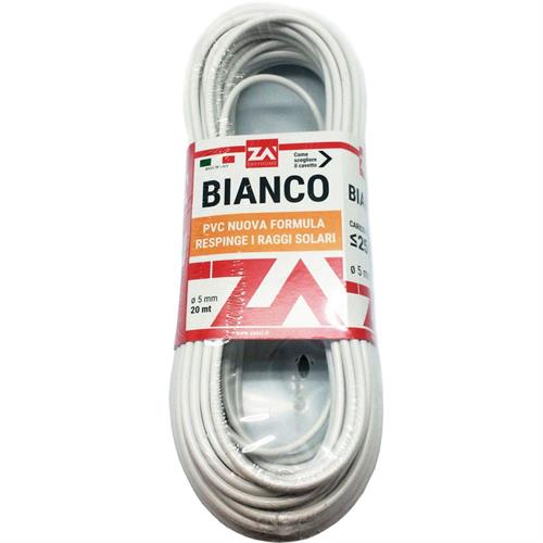 FILO STENDIBIANCHERIA BIANCO L ACCIAIO OTTONATO 20M