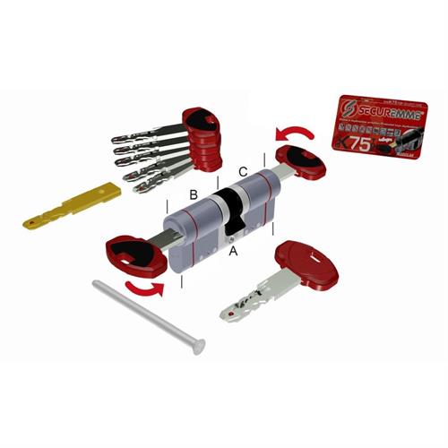 CILINDRO CROMO SAT EVOK75 TOP MOD. FRIZ. 41-51MM 0K75 1B13