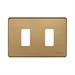TICINO 503/2/BR - PLACCA MAGIC BRONZO 2 POSTI