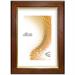 CORNICE PER QUADRI ARTE POVERA NOCE IN VETRO 40X50CM