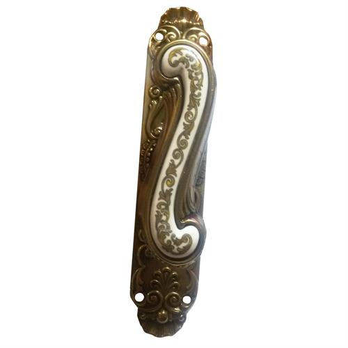 VALLI & COLOMBO MANIGLIA CON CERAMICA 'BRUNO ARABO'