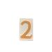 NUMERO CIVICO IN TERRACOTTA 2 CM.8,5H