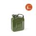 TANICA IN ACCIAIO LAMINATO 5 L - VERDELOOK