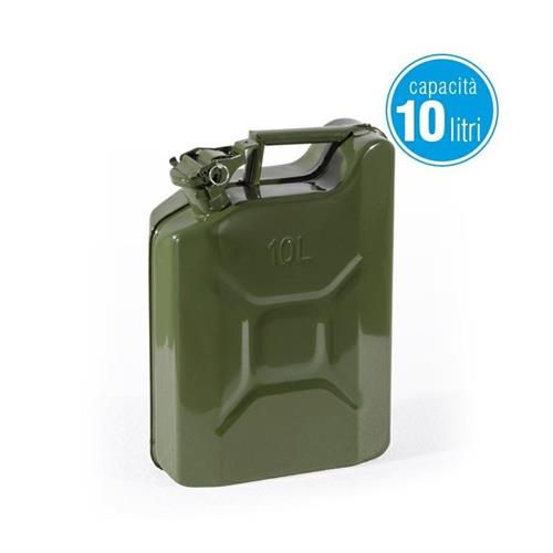 TANICA IN ACCIAIO LAMINATO 10 L - VERDELOOK