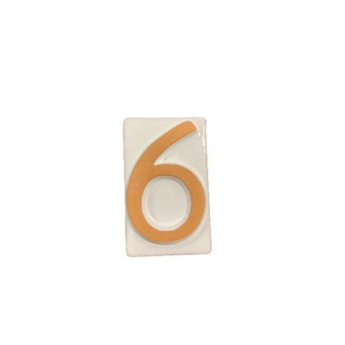 NUMERO CIVICO IN TERRACOTTA 6/9 CM.8,5H