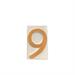 NUMERO CIVICO IN TERRACOTTA 6/9 CM.8,5H