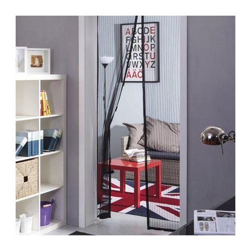 ZANZARIERA A CALAMITA RIDUCIBILE 140X250 NERA