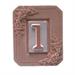 PORTANUMERO CIVICO IN TERRACOTTA 1 POSTO CM.13X16