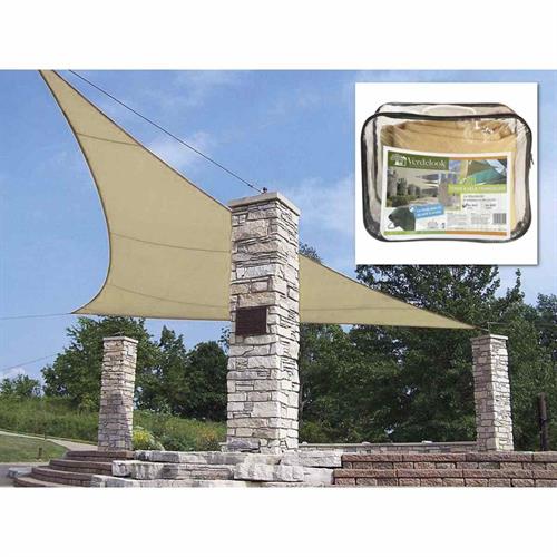 TENDA A VELA TRIANGOLARE 3,6x3,6x3,6 mt. ECRU - VERDELOOK