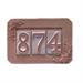 PORTANUMERO CIVICO IN TERRACOTTA 3 POSTI CM.24X16