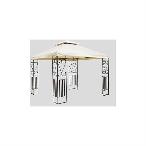 GAZEBO 3X3 ECRU METALLO