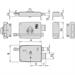 VIRO 1.7603.0712 Serratura ad Applicare Destra Entrata 60 mm