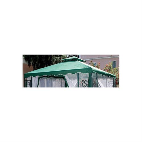 Top Copertura di Ricambio Telo Gazebo 3x3mt Verde YF-3137R