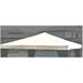 Top Copertura di Ricambio Telo Gazebo Legno 3x3mt PES BIANCO
