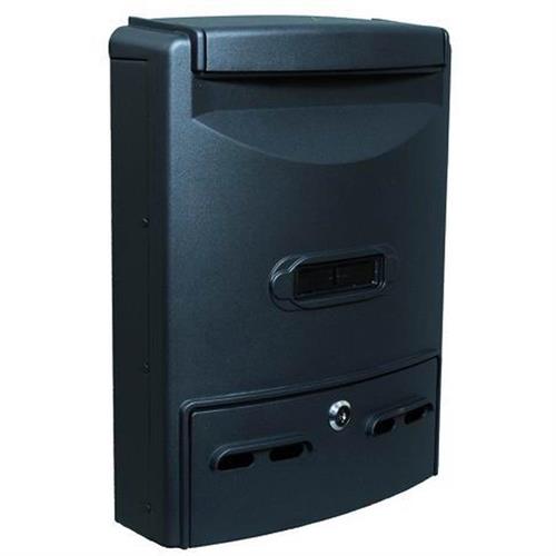 CASSETTA P/LETTERE VIGOR EURO-MAXI NERA ALUM 29X10X39H