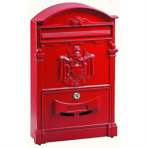CASSETTA PORTALETTERE VIGOR RESIDENCIA ROSSA ALU 26X9X41H