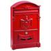 CASSETTA PORTALETTERE VIGOR RESIDENCIA ROSSA ALU 26X9X41H
