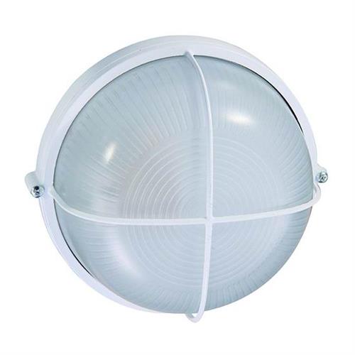 VIGOR PLAFONIERA ALLUMINIO LUNA TONDA BIANCA 60 WATT 18x9,5c