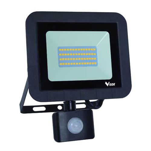 VIGOR PROIETTORE LED LUMY-20S NERO CON SENSORE LUCE NATURALE