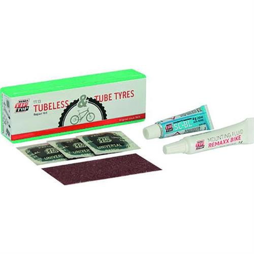 KIT RIPARAZIONE CICLI TIP-TOP TT-BIKE 13 TUBELESS 6 PEZZI