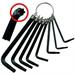 VIGOR SERIE CHIAVI A BRUGOLA TORX CON ANELLO T09-T40 (8 PEZZ