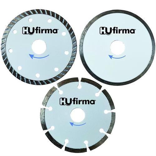 HU-FIRMA DISCHI DIAMANTATI SET 3 PEZZI HOBBY WHITE DIA. 115M