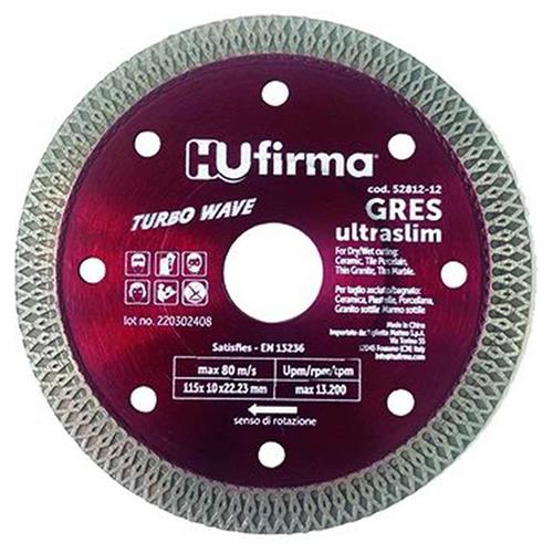 HU-FIRMA DISCO DIAMANTATO C. CONTINUA GRES ROSSO DIA.115MM