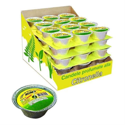 BLINKY CERO CITRONELLA CON VASO IN ALLUMINIO 8,5X4H CM