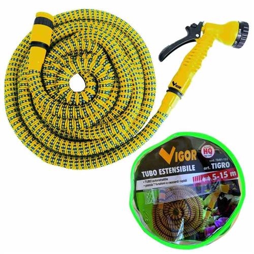 TUBO ESTENSIBILE VIGOR TIGRO PISTOLA + RACCORDI 5-15M