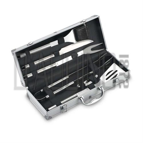 SET P/BARBECUE SANDRIGARDEN 6 PEZZI ACC.INOX VALIGETTA