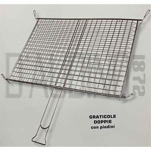 GRATICOLA SANDRIGARDEN DOPPIE MOD. LARGO C/PIEDI 350X400MM