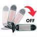 VIGOR STUFA OSCILLANTE CARBON KIRO DA PAVIMENTO 450/900W
