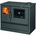 CUCINA BLINKY A LEGNA CON FORNO LINA-4020 PORTAVETRO ANTRACI