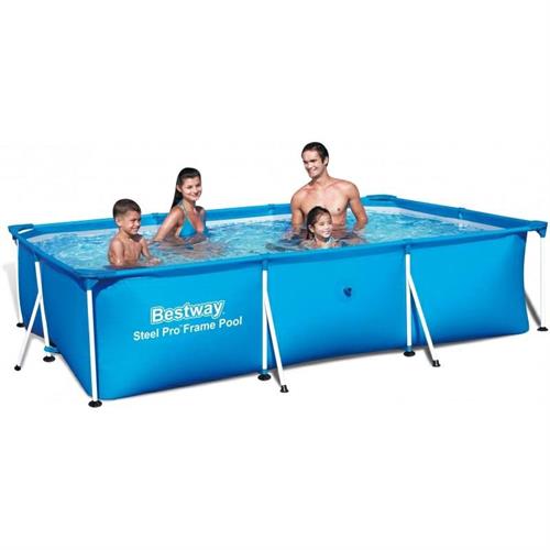 PISCINA BESTWAY STEEL-PRO 56404 RETTANGOLARE 300X201X66
