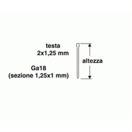 VALEX 1455615 - CHIODI PER CHIODATRICE PNEUMATICA 30MM (1000