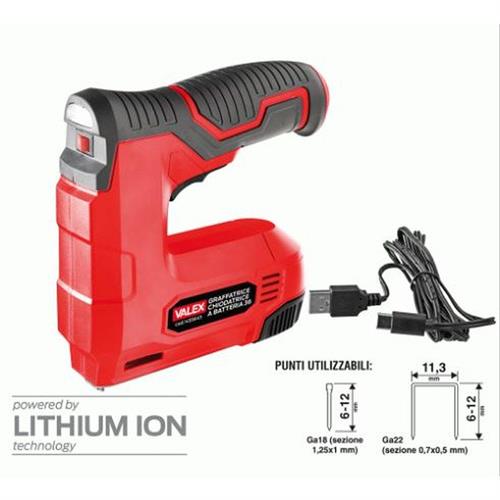 VALEX 1455645 - GRAFFETTATRICE CHIODATRICE A BATTERIA 36