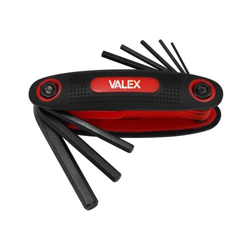 VALEX 1461778 - CHIAVI ESAGONALI TASCABILI CRV (8 PEZZI)