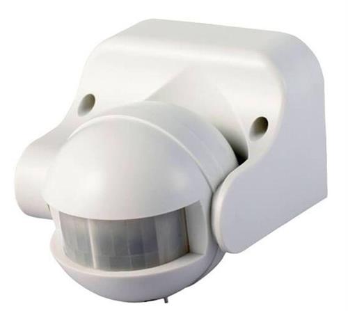 RILEVATORE DI PRESENZA CON CREPUSCOLARE RAGGIO 180° IP 44