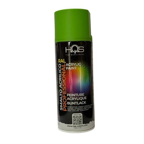 HQS COLORS VERNICE SPRAY RAL 6018 VERDE GIALLO OPACO 400 ML